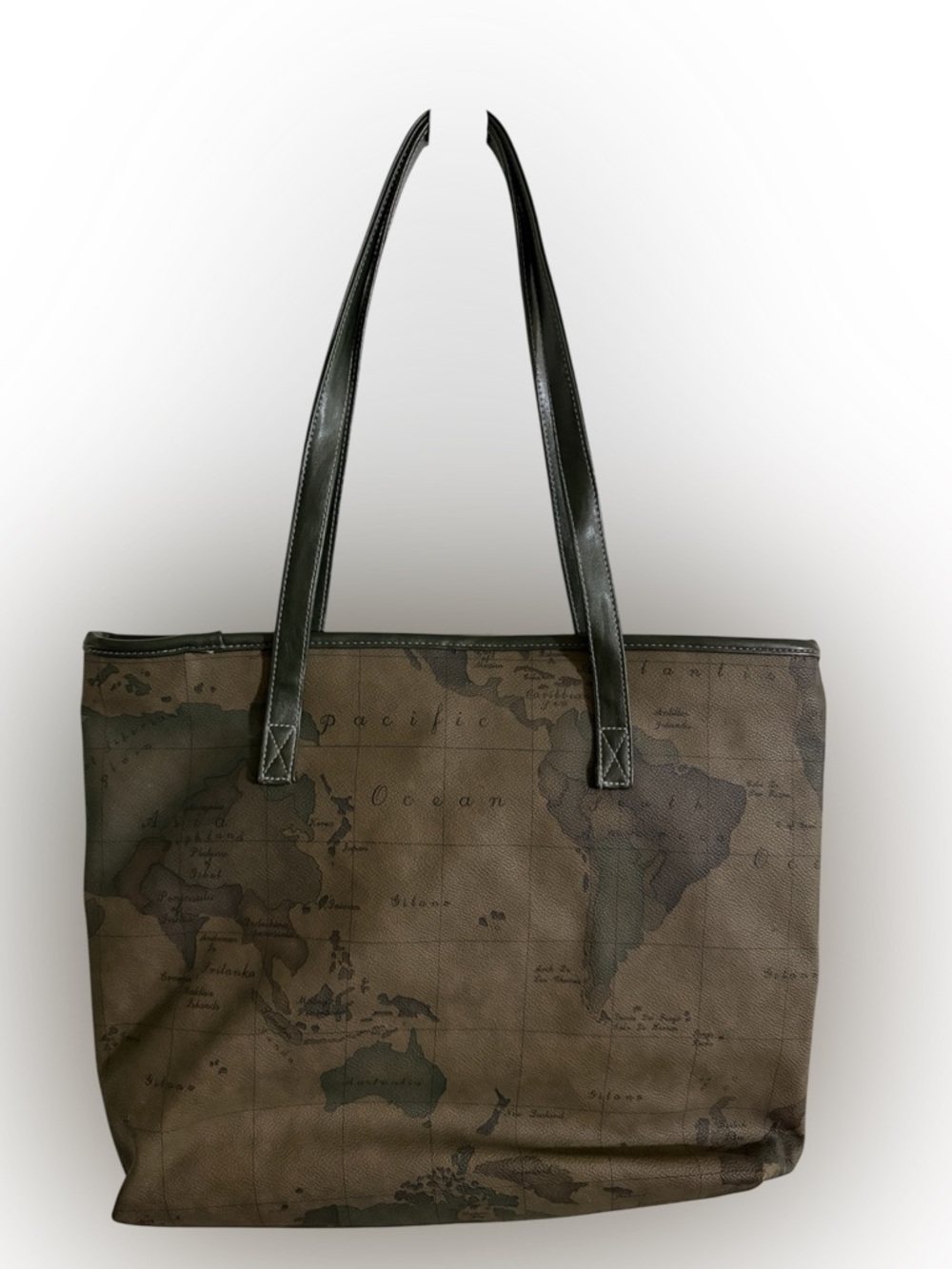 Vintage 1991 Gitano New World Views Antique Map Collection Tote Carry On